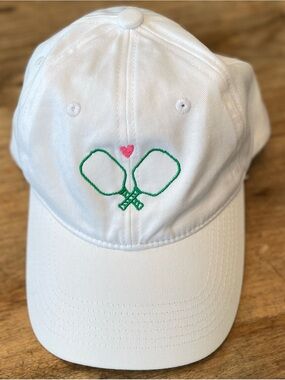 NWOT Viv & Lou White Pickle Ball Cap